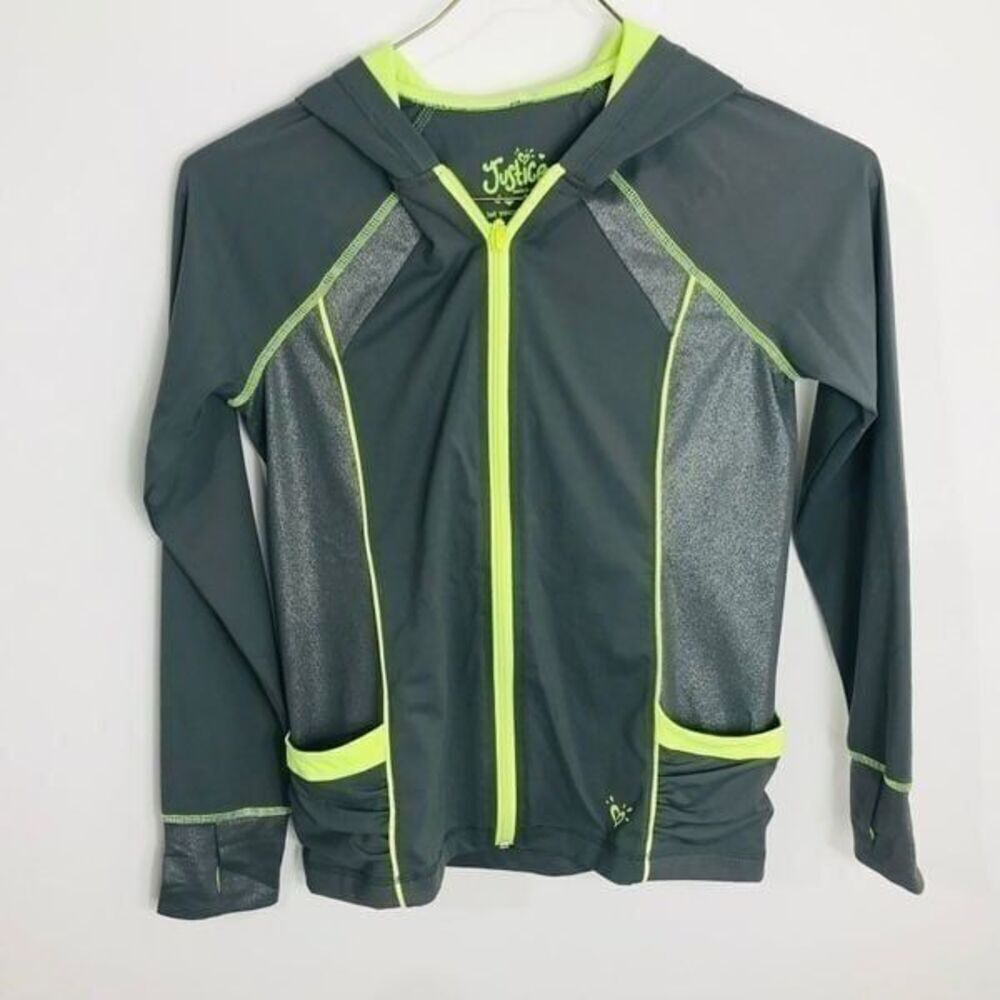 Jušice Full zipper gray Hoodie jacket size 14…0542